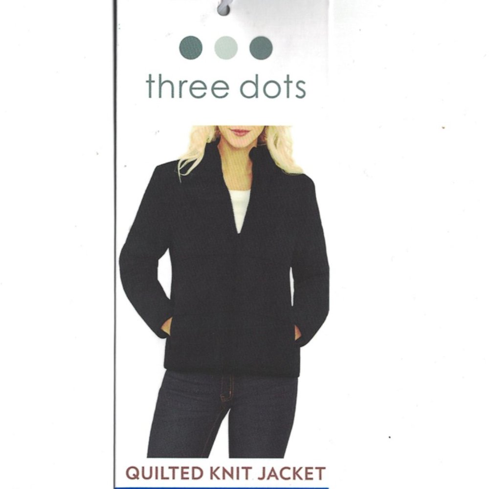 Three Dots Ladies' Quilted Jacket black XXL XL L - Picture 2 of 9